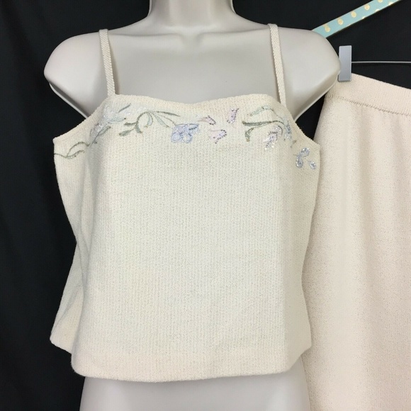 SOLD St. John Evening 6 Skirt Suit 3-Pc Crystal - Picture 4 of 8